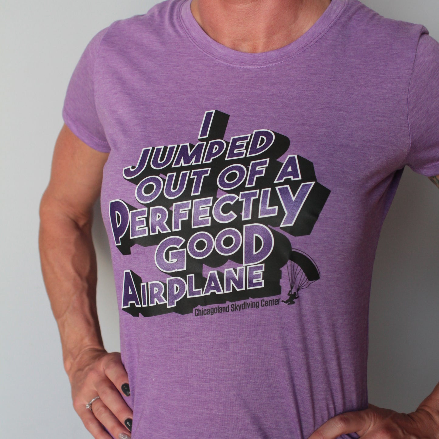 Ladies Retro "I Jumped" Tee