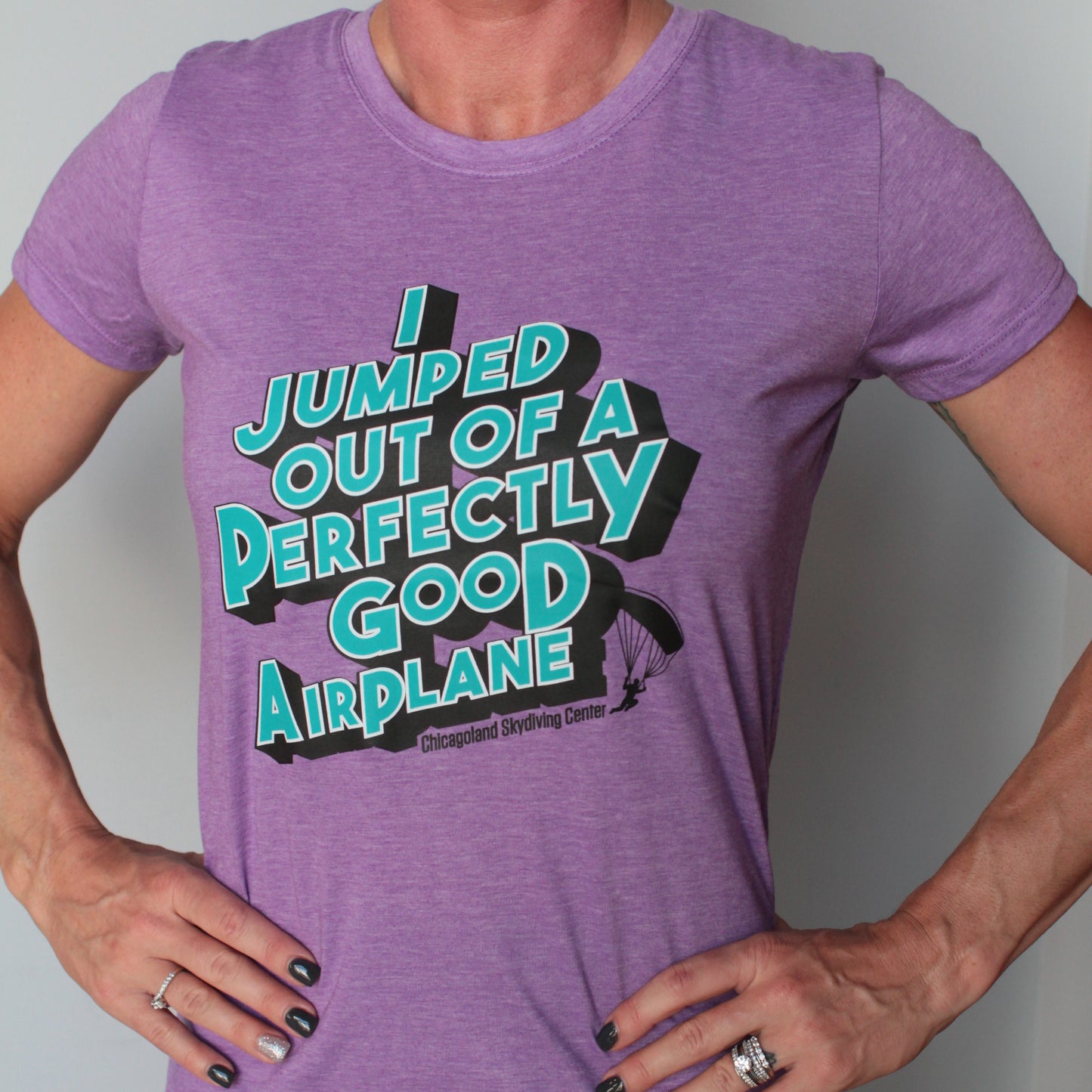 Ladies Retro "I Jumped" Tee